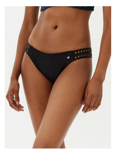 BOSS Долнище на бански Eyelet 50540658 Черен Regular Fit