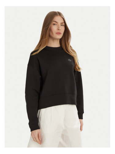 Lacoste Суитшърт SF5614 Черен Oversize