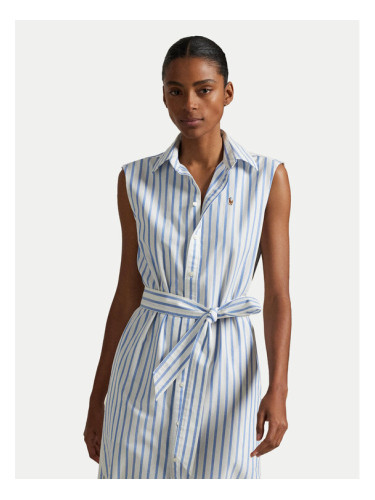 Polo Ralph Lauren Рокля тип риза 211973767001 Светлосиньо Regular Fit