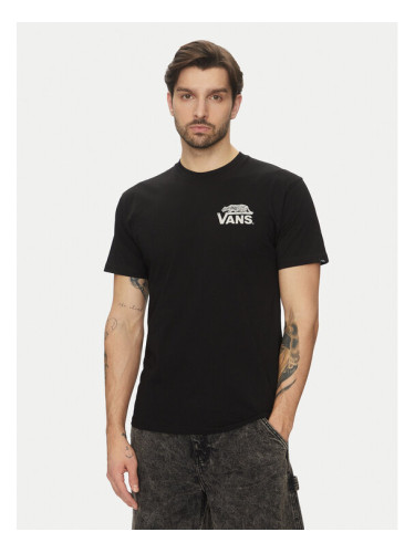 Vans Тишърт Sneaky VN000M3Y Черен Regular Fit