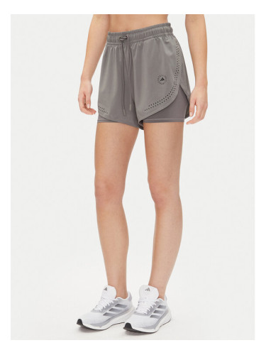 adidas by Stella McCartney Спортни шорти TruePurpose 2-in-1 JI5220 Сив Regular Fit