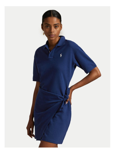 Polo Ralph Lauren Ежедневна рокля 211A88516001 Тъмносин Straight Fit