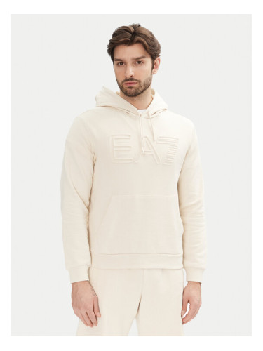 EA7 Emporio Armani Суитшърт 7M000152 AF10432 U1079 Екрю Regular Fit