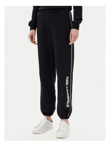 KARL LAGERFELD Долнище анцуг A2W10149 Черен Regular Fit