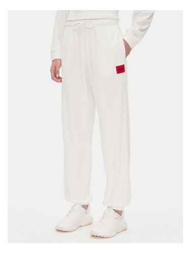 HUGO Долнище анцуг Neve_Pants 50531692 Екрю Relaxed Fit