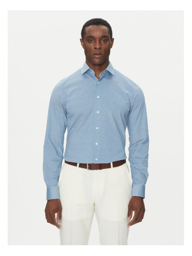 Michael Kors Риза MD0MD91392 Син Slim Fit
