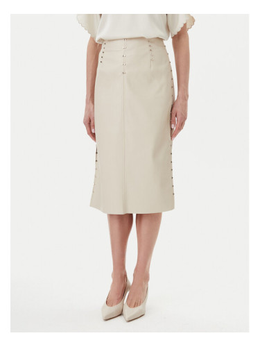 Bruuns Bazaar Пола от имитация на кожа Tuanelle BBW4392 Бежов Regular Fit