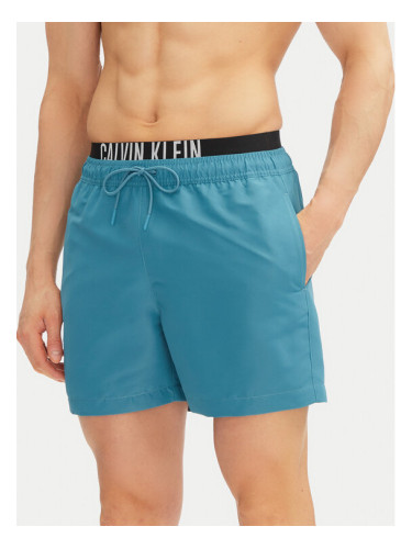 Calvin Klein Swimwear Плувни шорти KM0KM01093 Син Regular Fit