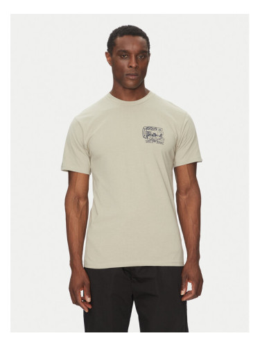 Vans Тишърт Next Stop VN000NHPZUJ1 Бежов Regular Fit