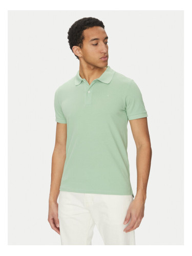 Geox Тениска с яка и копчета M5511B T3240 F3274 Зелен Regular Fit