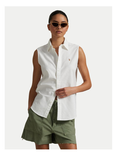 Polo Ralph Lauren Риза 211968992001 Бял Classic Fit