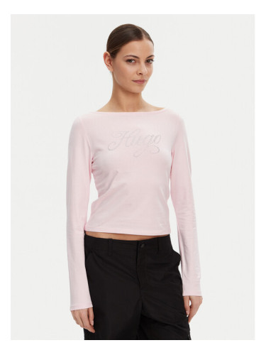 HUGO Блуза 50537227 Розов Slim Fit