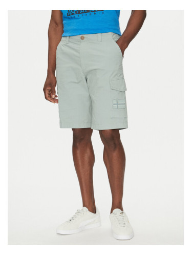 Napapijri Шорти от плат N-Horton NP0A4HOS Зелен Regular Fit
