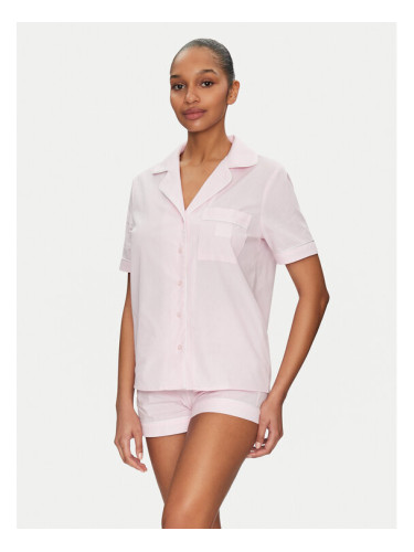 Guess Пижама O5GX10 WH1K1 Розов Regular Fit