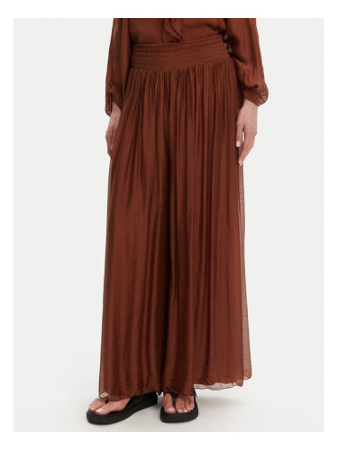 ViCOLO Панталони тип палацо TD0021 Кафяв Regular Fit