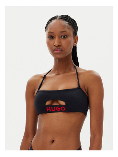 HUGO Горнище на бански Dotti 50540224 Черен