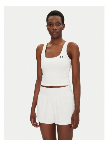 Under Armour топ Motion 6007656 Бял Slim Fit