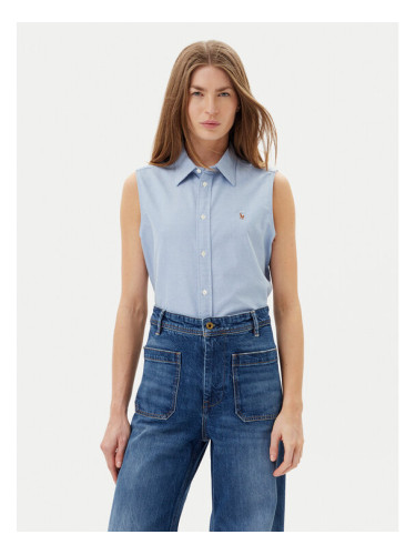 Polo Ralph Lauren Риза 211968896002 Светлосиньо Classic Fit