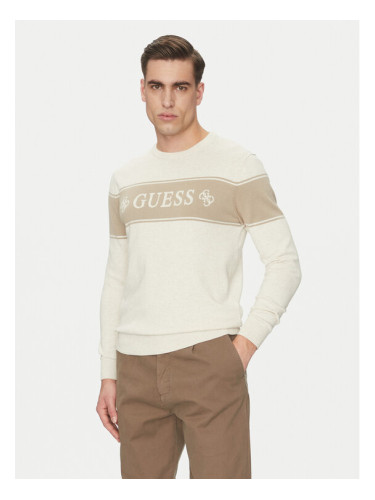 Guess Пуловер M5GR05 Z3MI1 Бежов Regular Fit