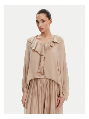 ViCOLO Блуза TD0019 Бежов Oversize