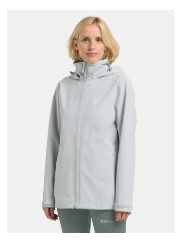 Jack Wolfskin Outdoor яке Trailtime 2l A63902 Сив Regular Fit