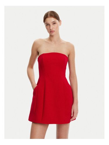 Bardot Коктейлна рокля 59333DB2 Червен Regular Fit