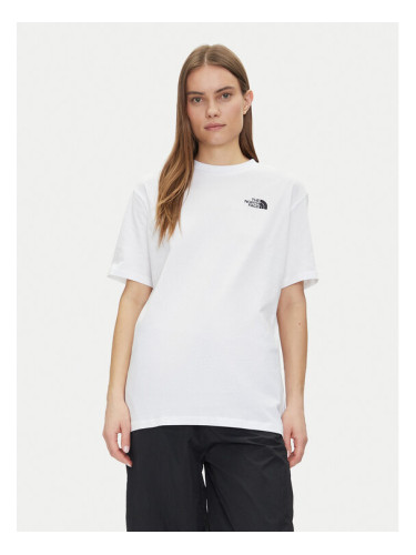 The North Face Тишърт NF0A87NQFN41 Бял Oversize