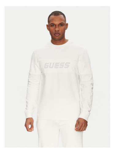 Guess Суитшърт Z5GQ09 K6ZS1 Бял Regular Fit