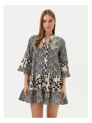 LOLA CASADEMUNT Лятна рокля LS2516069 Черен Regular Fit