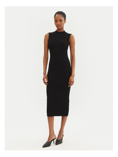 MICHAEL Michael Kors Плетена рокля MR582UN33D Черен Slim Fit