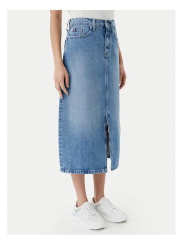 Tommy Hilfiger Дънкова пола WW0WW45501 Син Regular Fit