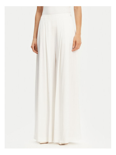 BOSS Панталони тип палацо Tetosa 50540618 Бял Relaxed Fit