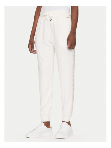 BOSS Долнище анцуг Monogram 50535841 Екрю Regular Fit