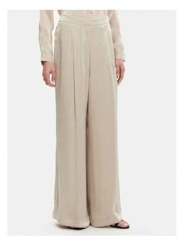 MICHAEL Michael Kors Панталони тип палацо MS430638BB Бежов Wide Leg