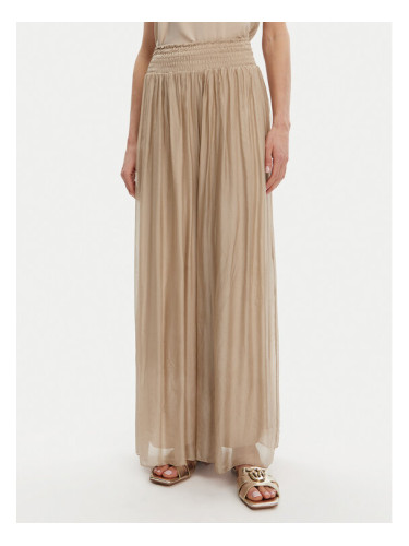 ViCOLO Панталони тип палацо TD0021 Бежов Regular Fit