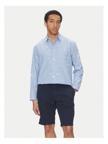 Paul&Shark Риза 25413240 Син Relaxed Fit