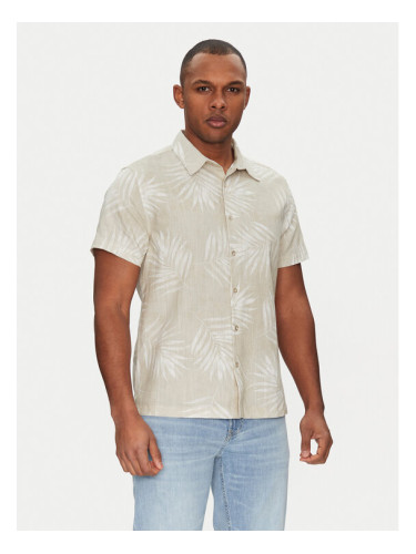 Guess Риза M5GH68 WH3A0 Бежов Regular Fit