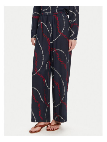 Tommy Hilfiger Текстилни панталони WW0WW44542 Тъмносин Relaxed Fit