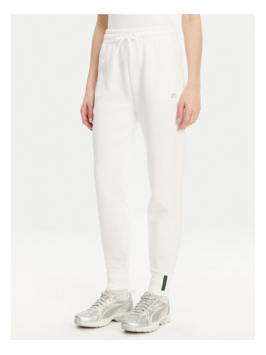 Lacoste Долнище анцуг XF0343 Бял Regular Fit