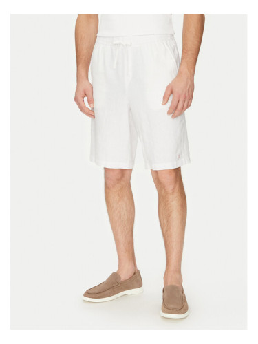 Guess Шорти от плат F5GD00 WH4J0 Бял Regular Fit