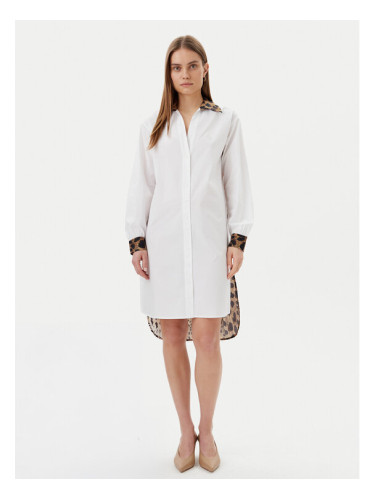 LOLA CASADEMUNT Рокля тип риза LS2515040 Бял Regular Fit