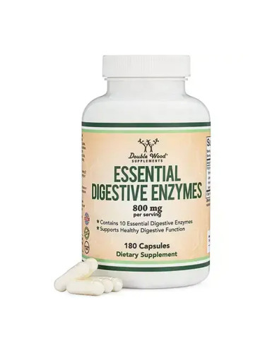 Essential digestive enzymes - Храносмилателни ензими, 180 капсули Double Wood