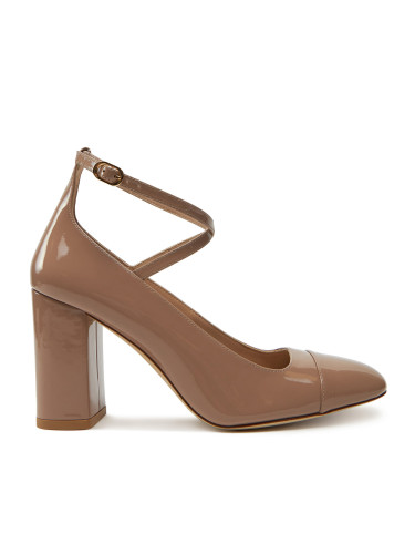 Обувки на ток Stuart Weitzman Eden Strap 85 SK086 Бежов