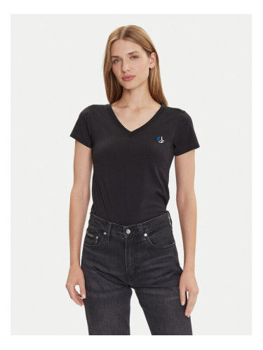 Karl Lagerfeld Jeans Тишърт A2W17097 Черен Regular Fit