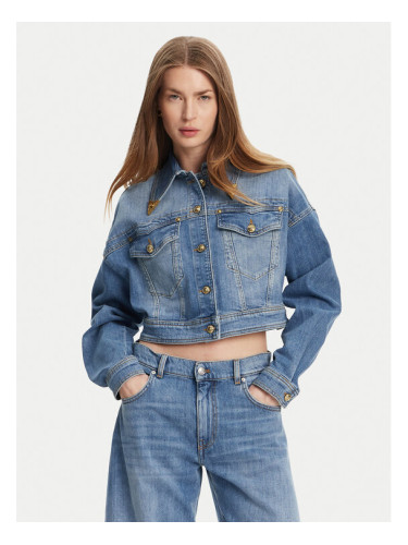Versace Jeans Couture Дънково яке 78HAS450 Син Relaxed Fit