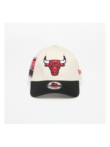 Шапка New Era Chicago Bulls 9FORTY Contrast Patch Adjustable Cap Stone/ Black Universal