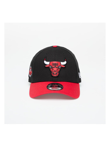 Шапка New Era Chicago Bulls 9FORTY Side Patch Adjustable Cap Black/ Fdr Universal