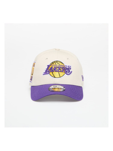Шапка New Era Los Angeles Lakers 9FORTY Contrast Patch Adjustable Cap Stone/ True Purple Universal