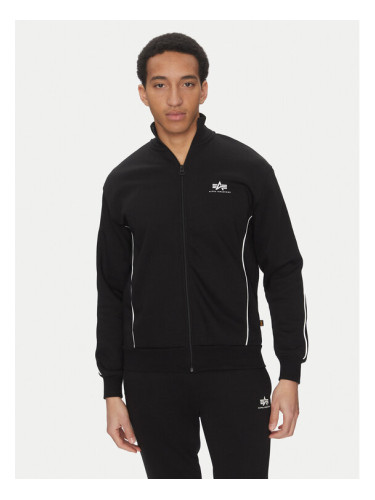 Alpha Industries Суитшърт Small Logo 156305 Черен Regular Fit