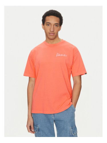 Vans Тишърт 66 Baked VN000NTS Розов Loose Fit